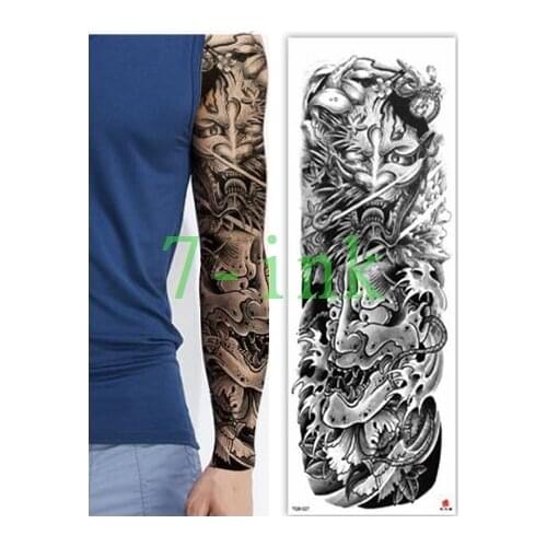 Waterproof Tattoos Sticker Full Arm Pink rose Pink plum tattoo Water Transfer flash tatoo fake tattoo for men women