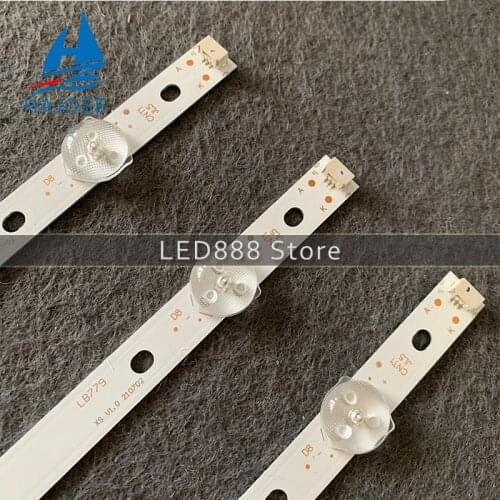 8 lamp for GC43D08-ZC22AG-17 15 23 13 303GC430044 303GC430043 un43j5200af un43j5202 857MM 43inch use aluminium 100%new
