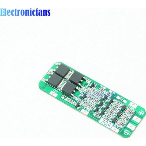 3S 20A Li-ion Lithium Battery 18650 Charger Protection Board PCB BMS 12.6V Cell Charging Protecting Module