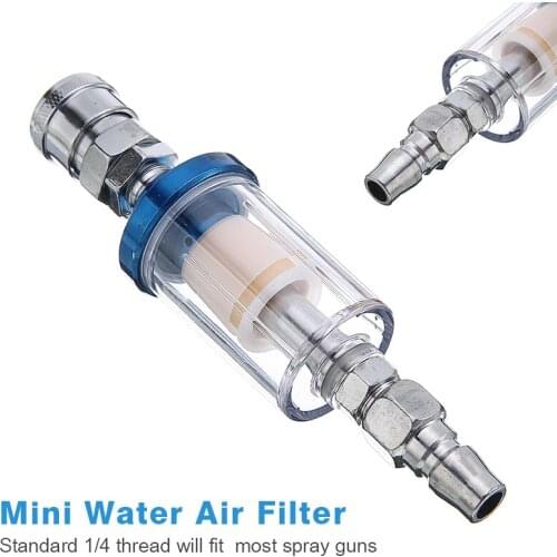 1pc 1/4" Mini Air Spray Paint Tool Regulator Oil Water Separator Air Filter Trap Car Auto Tool Accessories