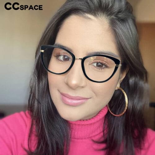 48336 Vintage Anti Blue Light Transparent Optical Glasses Frames Cat Eye Women TR90 Fashion Computer Eyeglasses