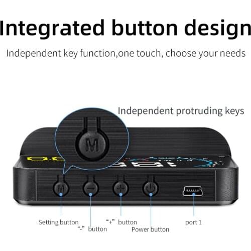 BigBigRoad Car Auto OBD2 head up display GPS With Lens Hood HUD Windshield Projector Electronic Voltage Alarm System NEW GPS HUD