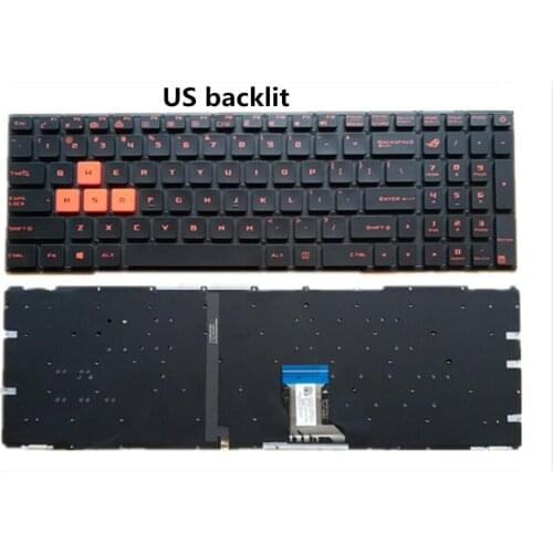 Laptop US Backlight Keyboard Shell Cover for Asus ROG Strix GL502 GL502V GL502VT GL502VS GL502VM GL502VY 90NB0AP1-R31US0