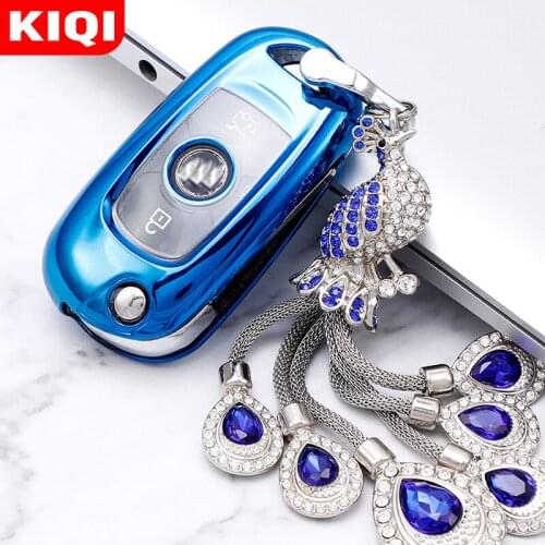 TPU Car Flip Key Case Cover Keychain for Buick VERANO ENCORE GX GL6 2018 - 2020 for Opel Vauxhall Astra K Corsa E Key Protector