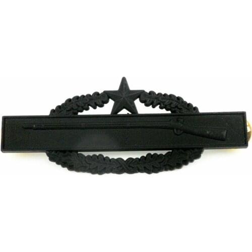 Black Us Army 2nd Award Combat Infantryman Badge Metal Pin Insignia Brooch Military Store