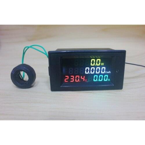 Digital AC Voltage Meters 100A 200~450V 380V electric Power Energy Voltmeter Ammeter watt Amps Volt voltage meter