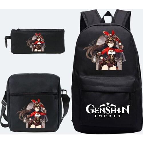 Game Genshin Impact Backpack for Girls Boys Travel Rucksack Itadori Megumi Backpacks for Teenage