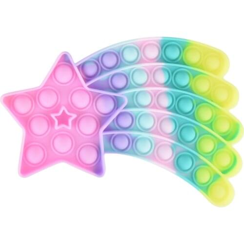 Adult Kids Antistress Increase Focus Rainbow Push Bubble Fidget Sensory Toys Autism Special Needs Stress Reliever Fidget Toys