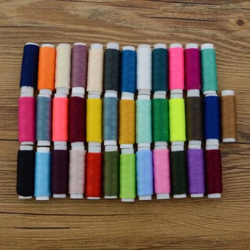 39Colors 100% Polyester Sewing Thread Yarn Roll Hand Machine Embroidery Spool For Home Sewing Suit Accessorie
