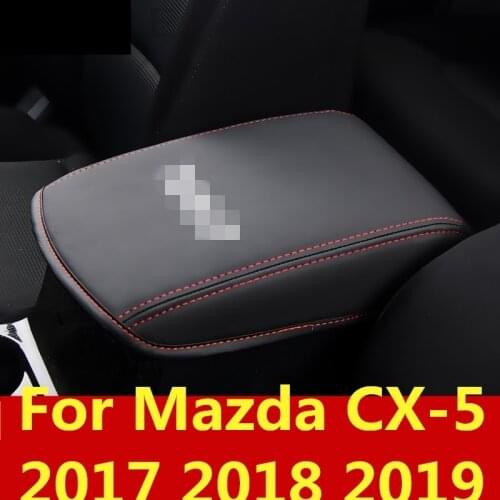For Mazda CX-5 CX5 CX 5 2017 2018 2019 Microfiber leather Armrest box Cover Protective sleeve Protective film Car accessories