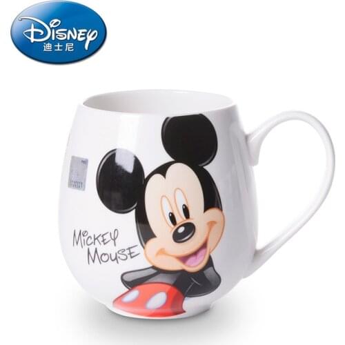 Mickey Mouse Straight drink cup Cartoon Minnie Ceramic Cups Milk Handle Coffee Mug