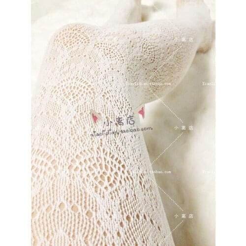Princess Sweet Lolita pantyhose Vintage lace tights elastic carved cutout velvet pantyhose sexy lace pantyhose LKW4-1
