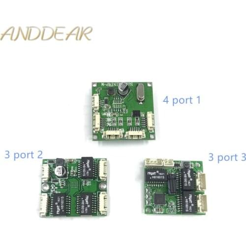 Mini PBCswitch module PBC OEM module mini size 3/4 Ports Network Switches Pcb Board mini ethernet switch module 10/100Mbps ODM