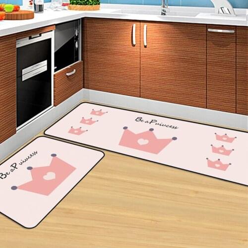 Bubble Kiss Cartoon Carpet Fashion Pink Rugs Cute Crown Pattern Floor Mat Home Customize Carpet Girls Room Bedside Non-Slip Rugs