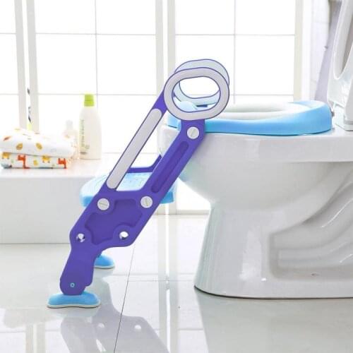 2021 New Folding Infant Potty Seat Urinal Backrest Training Chair With Step Stool Ladder For Baby Boys Girls Safe Toilet Potties