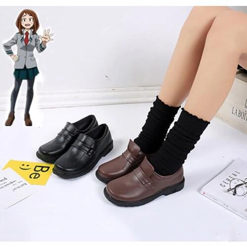 My Hero Academia Boku no Hero Academia Jirou Kyouka Cosplay Shoes OCHACO URARAKA Cosplay SHCHOOL UNIFORM Cosplay Student Shoes