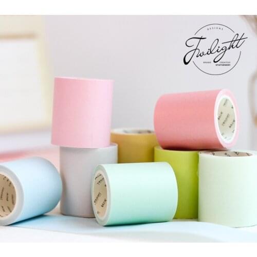 Basic pure Mild color decoration washi tape 50mm*5m write on paper masking tapes stickers scrapbooking DIY Stationery A6072
