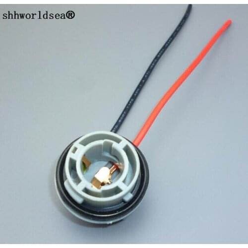 Shhworldsea 100pcs LED 1156 Car Lamp Lights Socket Extension Connector Plug