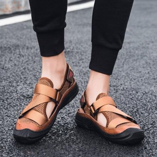 Slide Sandals Women Sandalen Herren Sandale Ete Homme Man Sandals 2019 Summer Work Beach Men Outdoor Heren Fashion Safety