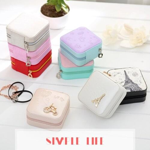 2017 New Fashion Jewelry Display Casket Jewelry Organizer Earrings Ring Box /Case for Jewlery Gift Box Jewelry Box Wholesale
