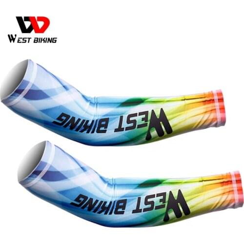 WEST BIKING Cycling Sleeves Bicycle Arm Warmer UV Protection Arm Sleeves Bike Warmer Manguito Ciclismo Riding Sports Arm Sleeves
