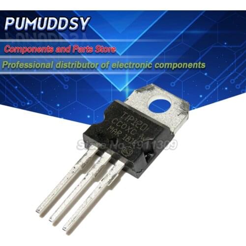 10PCS New TIP120 T1P120 TO-220 Darlington complementary transistors NPN