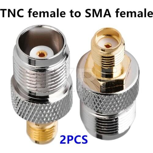 2PCS RF coaxial connector TNC female to SMA female adapter Free shipping