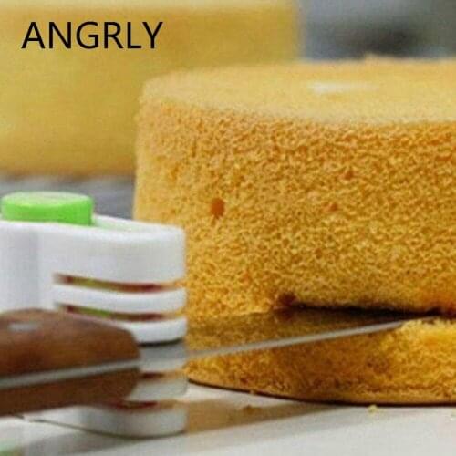 2Pcs Slicing Cake Layers Cutter 5 Layers Slicer Cutting Fondant Decorator Tools Cake Slicing Kit Kitchen Knives