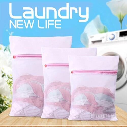 6pcs/lot Foldable Home Mesh Bag Household Cleaning Tools Accessories Laundry Wash Care Bra Underwear Laundry Bags Clothes basket