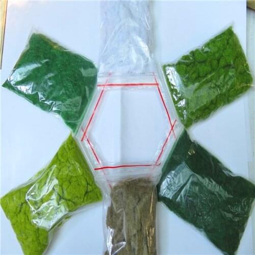 60g/lot Popular Grass Powder Turf Flocking Nylon Toy Model Construction Train Material Ixed Six Color For Diorama Sand Table