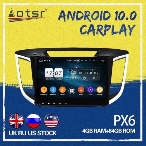 AOTSR Car gps navi For Hyundai Creta IX25 2015-2018 Android 10.0 Car GPS Navigation Touchscreen Octa core Car Radio play