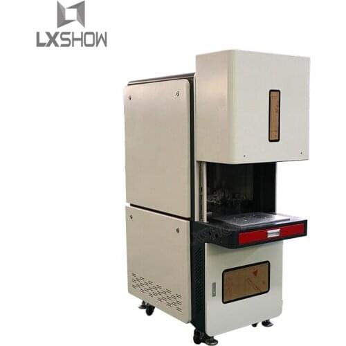 Plastics marking laser fully enclosed fiber laser marking machine for metal aluminum engraving 20W 30W UV marking