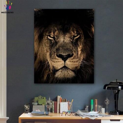 DIY colorings pictures by numbers with colors The lionpicture drawing painting by numbers framed Home