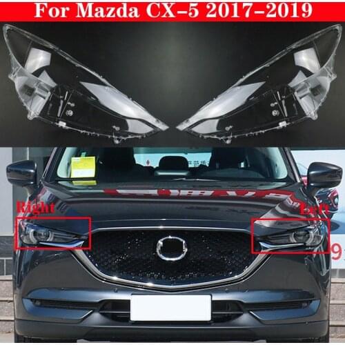 For Mazda CX-5 2017-2019 Car Front Headlight Cover Headlamp Lampshade Lampcover Head Lamp light glass Covers Lens Shell Caps
