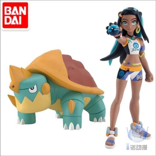 Bandai Pokemon Anime Figure Model PB Limited Sword and Shield Galar Region Nessa Drednaw Genuine Doll Decoration Children Gift
