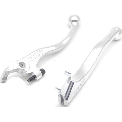 Chrome CNC Aluminum Motorcycle Brake Clutch Levers For Kawasaki KLX250 KLX650 KLX250C KDX 220