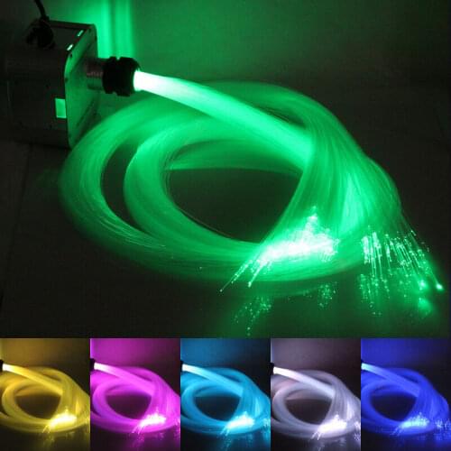 32W Music Remote Control 4 Level-speed Twinkle Sound LED Fiber Optic Light Engine+0.75mm end glow Ceiling SKY star DIY cable Kit