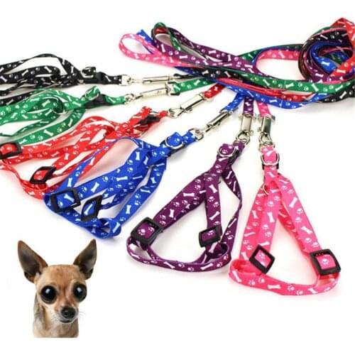 10 Colors 120 cm*1.2 cm Nylon Pet Dog Leash Harness Dog Collar Walking Training Leash Cats Dog Harness Collar Leash Strap Belt