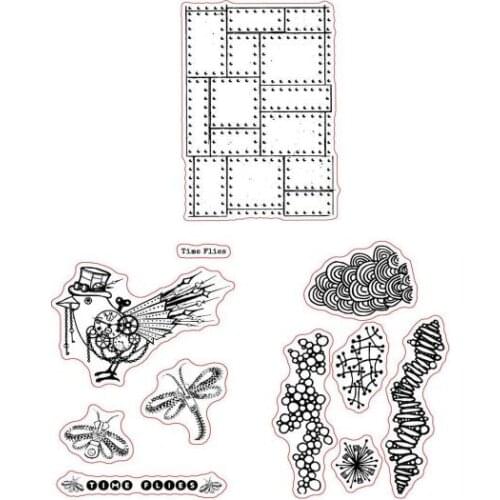New background Clear Silicone Stamp/Seal for DIY scrapbooking/photo album Decorative clear stamp