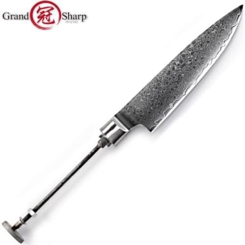 Grandsharp Knife Blank Blade VG10 Japanese Damascus Steel DIY Tools Kitchen Knives Parts Hobby Chefs Paring Knife 67 Layers