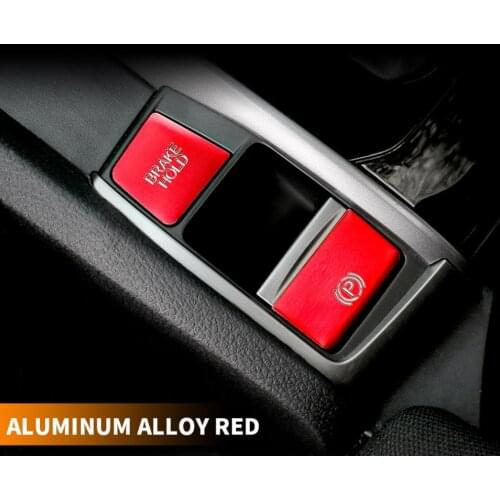 Electronic handbrake patch central control panel decoration modification accessories supplies For Honda Civic 10th 2016 20 2021