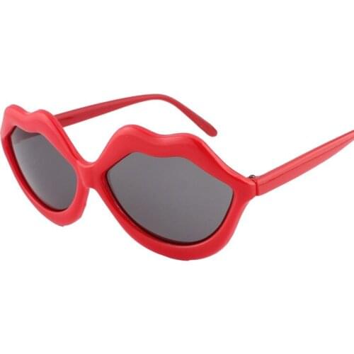 Sexy Red lip Women sunglass Party&dancing Cool sun glasses Personality Funny eye glasses N121