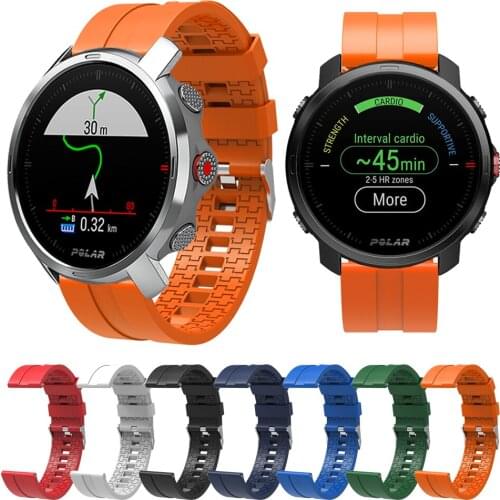 Sports Replaceable Watchband For Polar Grit X Silicone Strap Wrist Bracelet For POLAR Vantage M / IGNITE Smart Watch Accessories