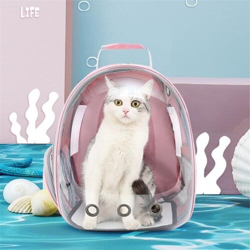 Cat Carrier Bags Breathable Pet Carriers Small Dog Cat Backpack Travel Space Capsule Cage Pet Transport Bag Carrying For Cats