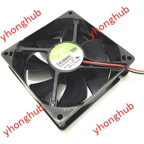 Nidec TA350DC M35519-51 DC 24V 0.16A 90x90x25mm 2-wire Server Cooling Fan