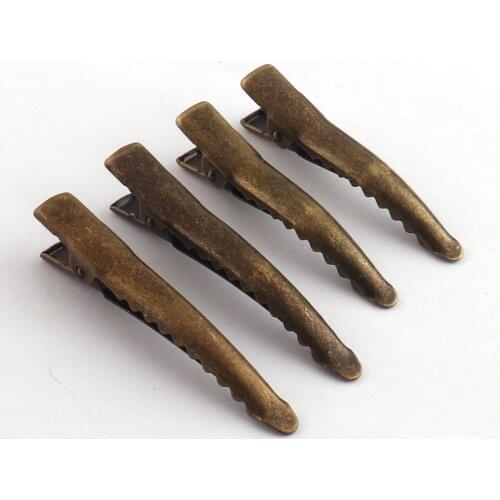 40/45mm Retro metal Snap Clip Hair Clips Blanks Wholesale clips hair clip snap clip barrette clips alligator clip Hair Accessory