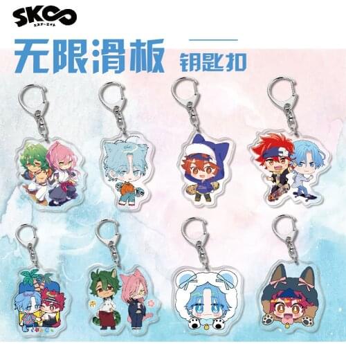 2021 Keychains SK8 The Infinity Reki Kyan Langa Hasegawa Cherry Blossom Joe Anime Acrylic Key Ring Pendant Cutey Key Chain
