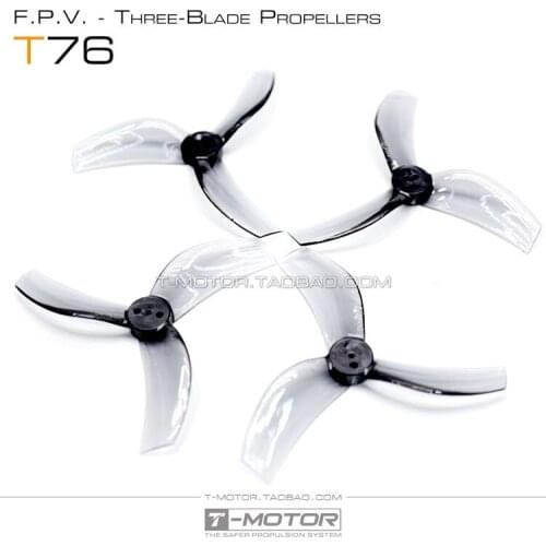 24pcs/12pairs T-MOTOR T76 3-blade 76mm propeller 3 inch CineWhoop Ducted match with F1507 without shaft RC FPV racing drone