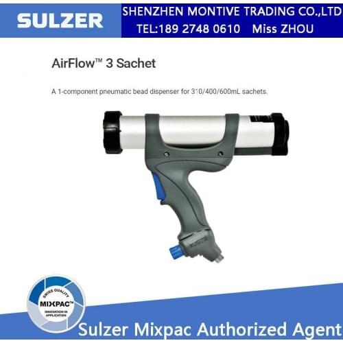 AirFlow 3 Sachet A 1-Component Pneumatic Bead Dispenser For 310/400/600mL Sachets Save Pressure Industrial Gun Cartridge Sealant