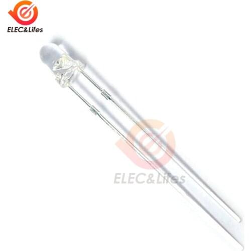 50Pcs 3mm 940nm LEDs Infrared Emitter and IR Receiver Diode 3mm 940nm IR infrared LED Lamp